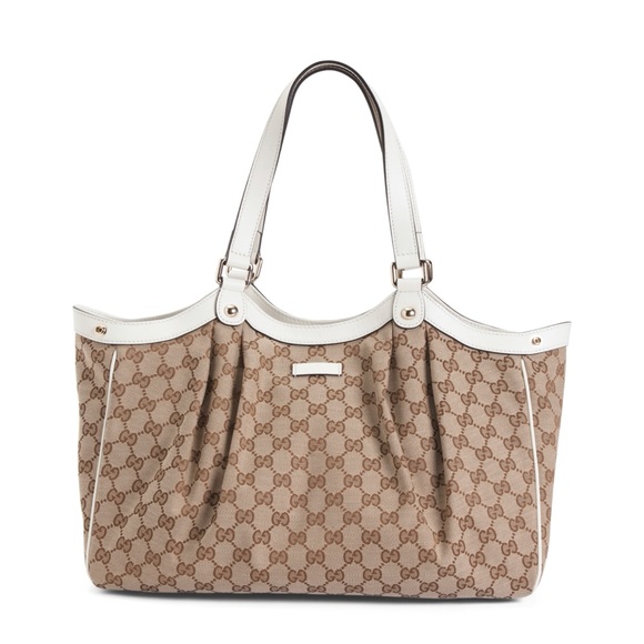 Gucci Handbag Supreme Gg Canvas Ebony White Tote - Picture 5 of 15